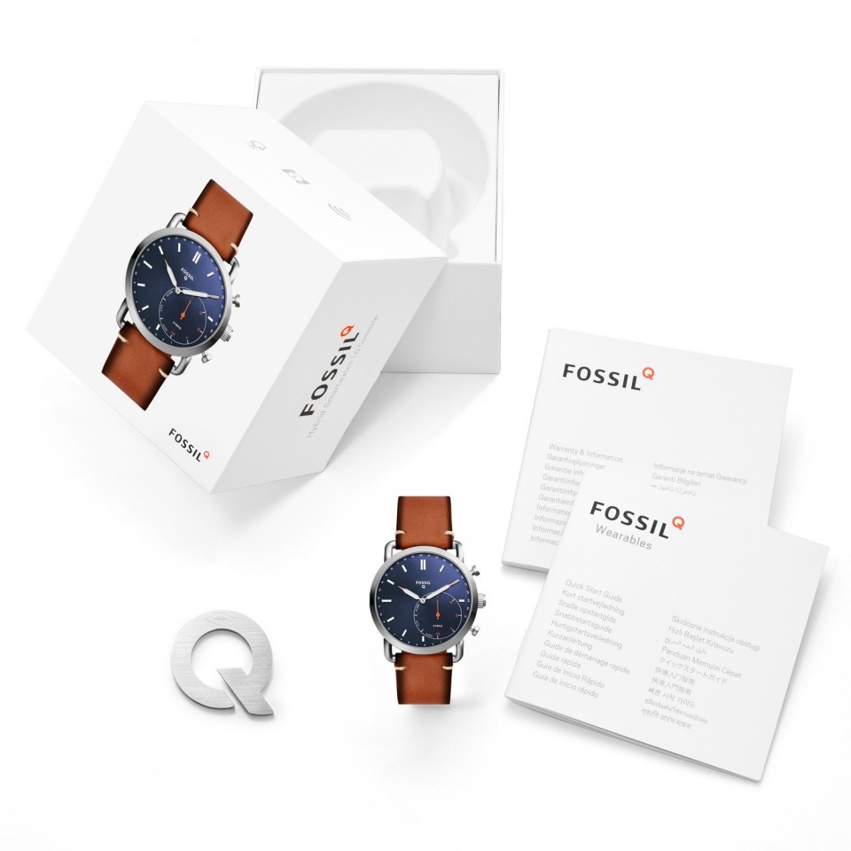 ng h thong minh Fossil Hybrid FTW1151 COMMUTER LUGGAGE LEATHER antien.vn